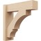Ekena Millwork 6-in W x 20-in D x 20-in H Balboa Block Rough Cedar Woodgrain TimberThane Outlooker, Primed Tan OUTUR060X20X20BOA44RCPR - alternate 1